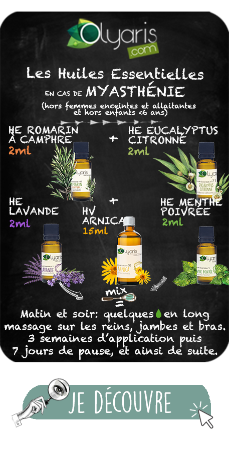Myasthénie : Pack Myasthenis+ aux Huiles Essentielles par Olyaris
